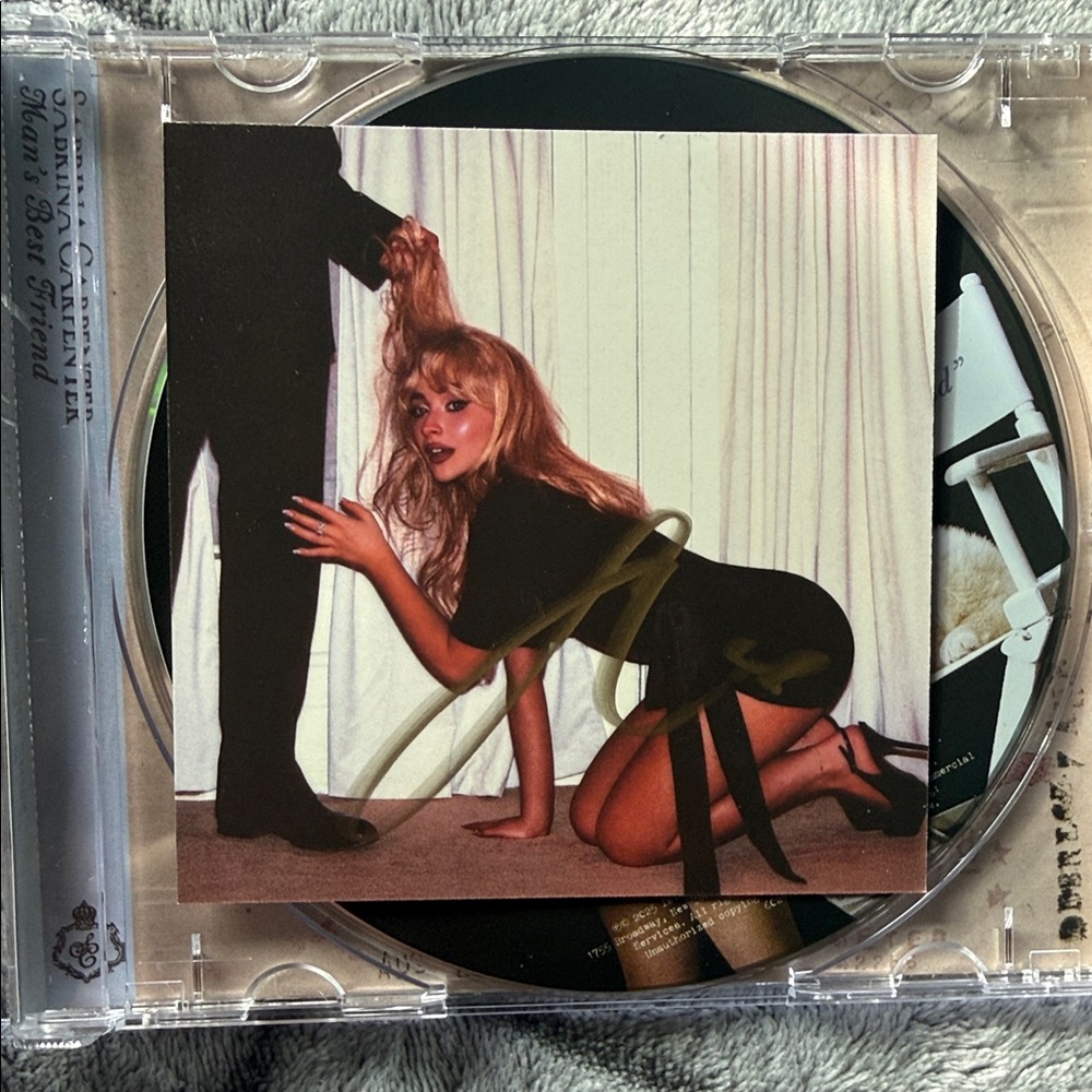 Sabrina Carpenter Signed CD Man’s Best Friend Autograph